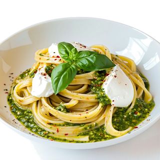 Pasta de Burrata e Pesto