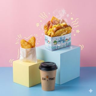 Фреш комбо (мистер эгг ветчина-сыр и хашбраун)