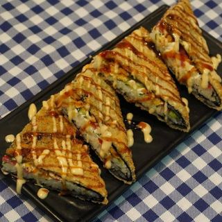 Пончик с семгой 