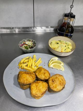 Obrok oslić prženi