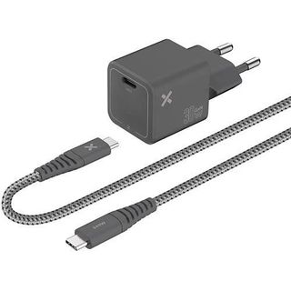 Cargador De Pared Wefix Pro Usb-C Gan De 30W + Cable Usb-C 1M Gris - 3615993757434