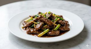 Wok De Ternera Con Salsa De Ostras