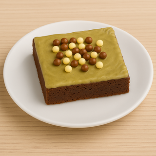 Brownie glassato al pistacchio