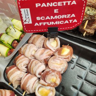 Pancetta e scamorza affumicata - spiedino 4 pezzi