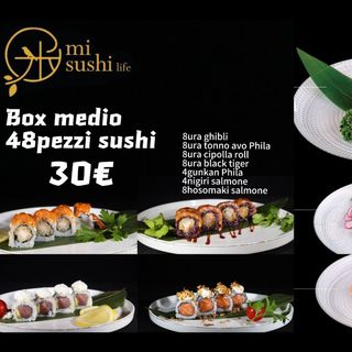 Box Medio 48pz sushi