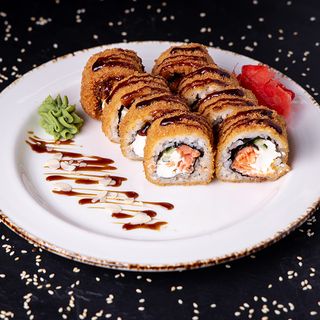 Жареный ролл "Лосось темпура" (8 шт.)