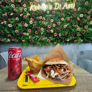 Menu panino kebap's con lattina e patatine 