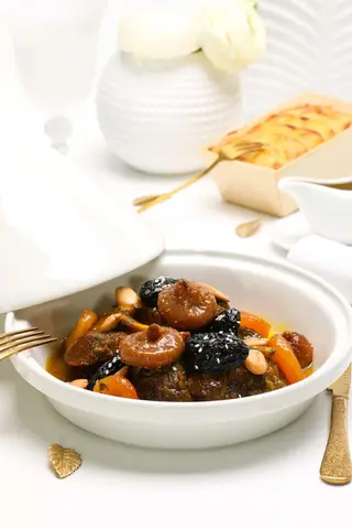 Tajine de veau aux pruneaux et aux abricots - Individuel