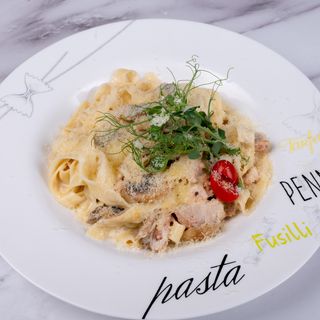 Фетучини с курицей и с грибами