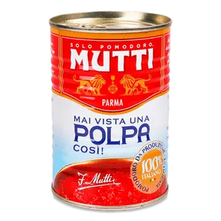 Томати Mutti Polpa очищені різані консервовані (400г)
