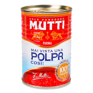 Томати Mutti Polpa очищені різані консервовані (400г)
