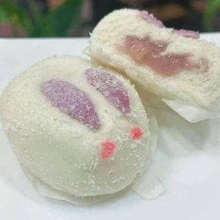 Il panino al vapore a forma di coniglietto con taro - 2 pezzi