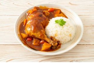 Pollo con solo carne y arroz