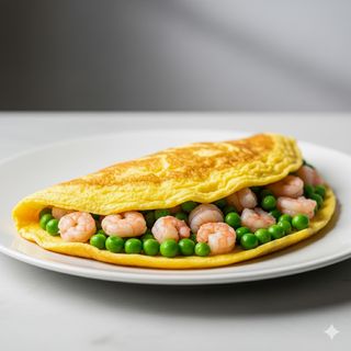 99-Omelette con gamberi