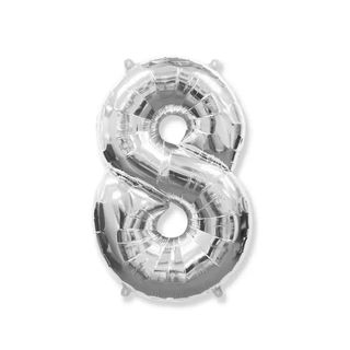 Balon Sur cu heliu cifra 8