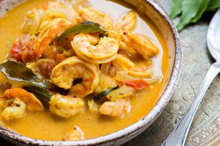 Gambas Con Salsa Curry