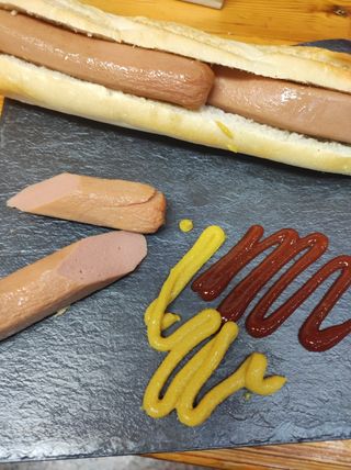 Baguette de perrito caliente
