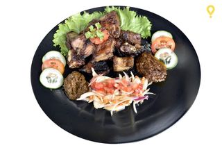 Porc Africain Braisé + Attiéké