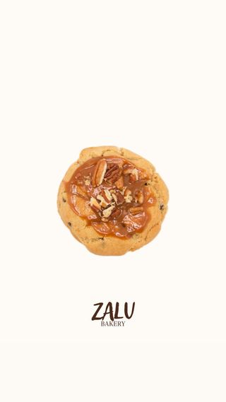 Cookie de caramelo salado y nueces pecanas