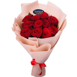 Букет з 11 червоних троянд