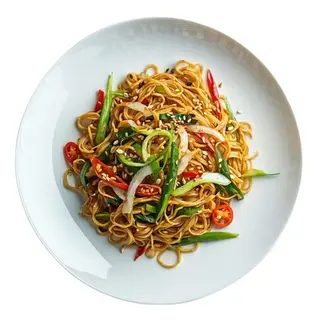 Fideos con verdura