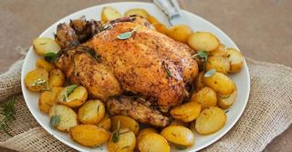 Pollo con patate - 1 pollo intero