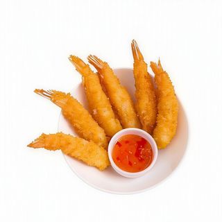 Langostinos En Tempura Con Vinagreta