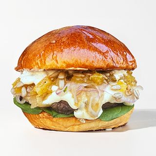 Burger Cabra Loca + fritas