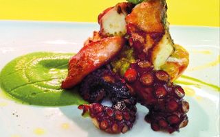 183 Teppanyaki green tako