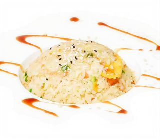 84. Riso con salmone e verdure