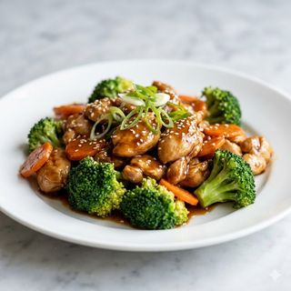 Wok De Pollo Con Salsa De Ostras