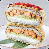 Суші-бургер з лососем теріяки