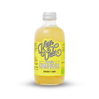 Kombucha de limón y jenjibre