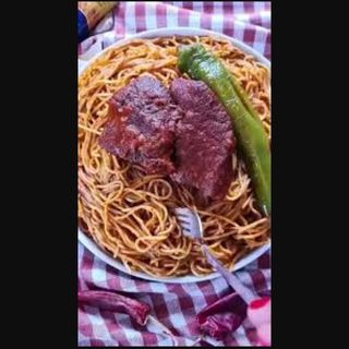 Spaghetti Viande D'agneau 