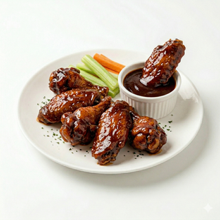 Ración De Alitas De Pollo Bbq