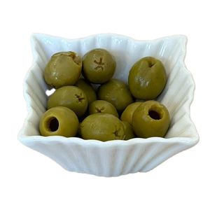 მწვანე ზეთისხილი დაჭრილი