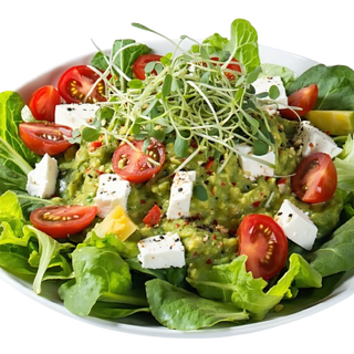 Ensalada De Guacamole Y Queso De Cabra