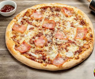 Pizza barbacoa mexicana familiar