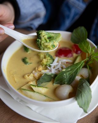 Yellow Curry z krewetkami