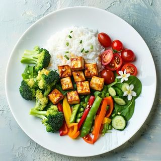 Tofu with vegetables