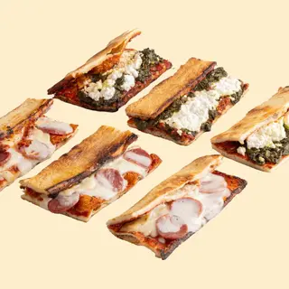 Pizzedda Maxi (6 Pizzedde con 3 gusti a scelta)