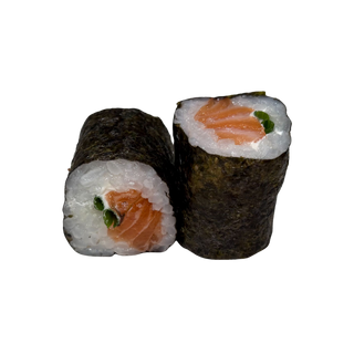 28. Hosomaki De Salmón Con Queso Y Cebollino (8 Pzs.)