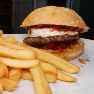 Hamburguesa Con Queso De Cabra