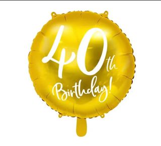 40 Birthday balon z helem
