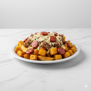 Salchipapa Plataneros A Fuego