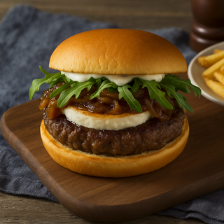 Hamburguesa Con Queso De Cabra