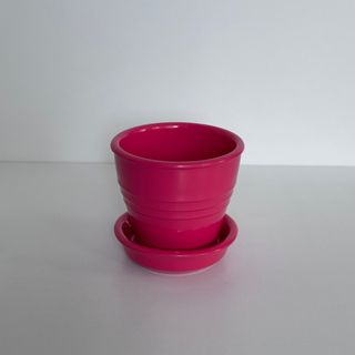 Горщик рожевий маленький 