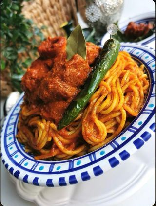 Spaghetti ou plume Escalope
