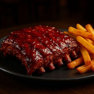 Ribs di maiale artigianale con salsa bbq