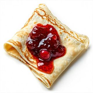 Crepes con marmellata ai frutti di bosco